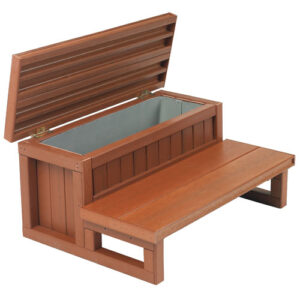 Ступени для джакузи уличного спа бассейна с местом для хранения hot tub steps