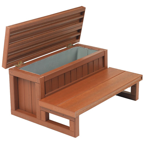 Ступени для джакузи уличного спа бассейна с местом для хранения hot tub steps