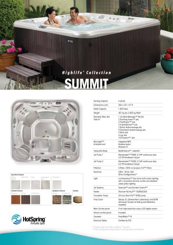 Уличный бассейн Hotspring Summit